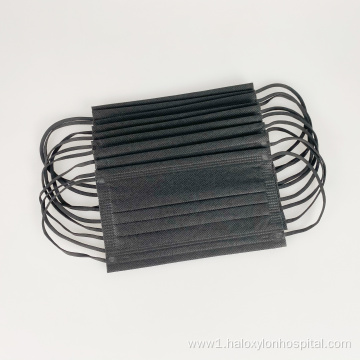 Disposable Surgical Black Face Mask with Earloop